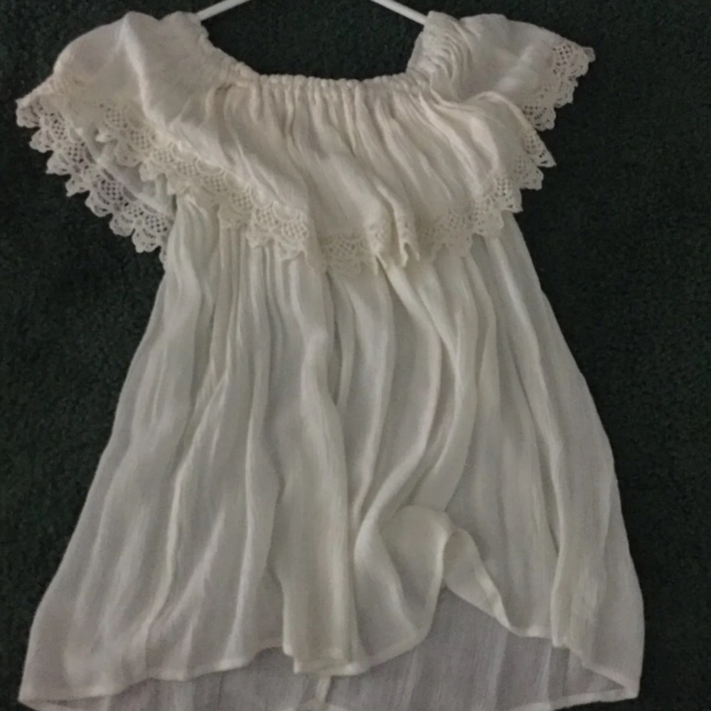 Off the shoulder flowy top